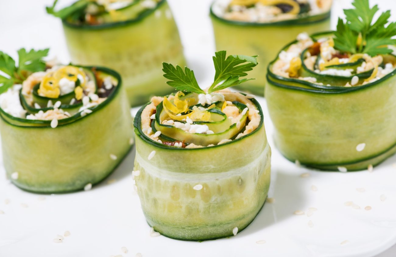 Basenfasten-Rezepte: Avocado Gurkenspieß