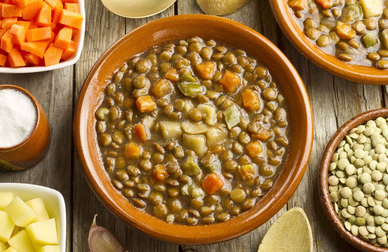 Rezepte mit Schwarzkümmelöl, Linseneintopf
