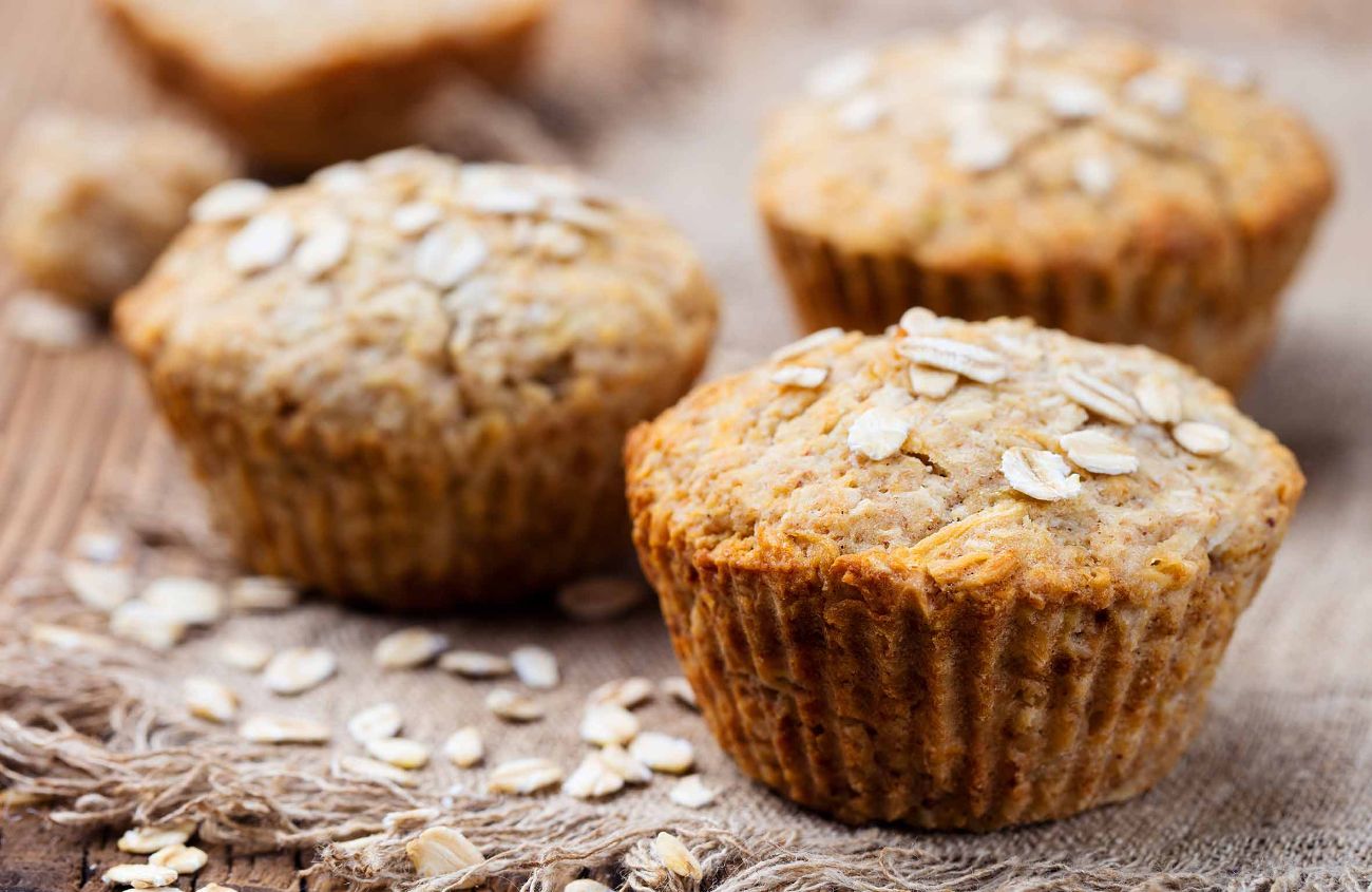 Rezepte gegen Übelkeit in der Schwangerschaft, Bananenmuffins mit Haferflocken