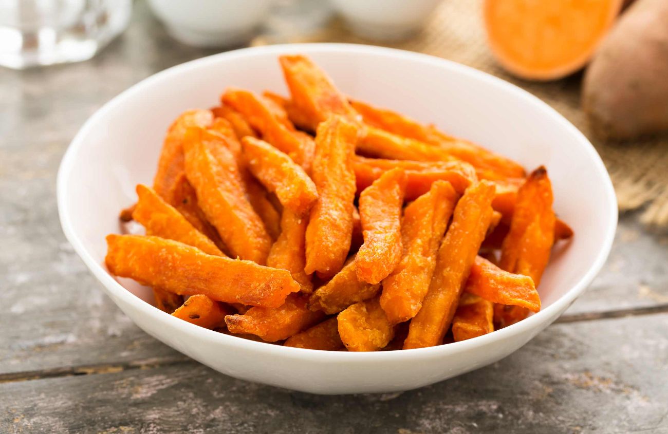 Rezepte gegen Übelkeit in der Schwangerschaft, Süßkartoffel-Pommes